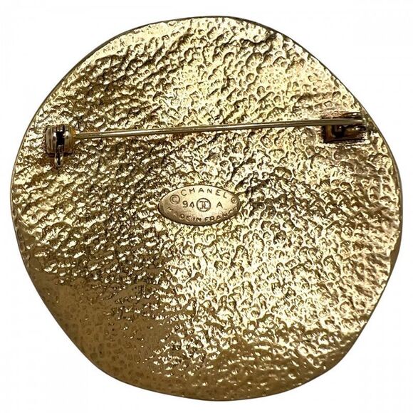 Chanel Brooch Ladies Round Coco Mark Accessory Vintage Chanel GP